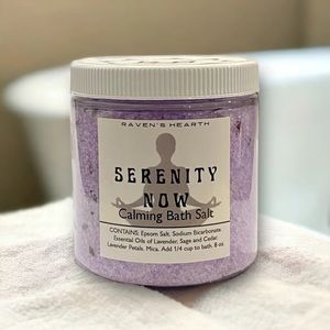 Serenity Now Bath Salt | 8 oz | Natural | Vegan